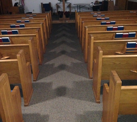 First Twelve Mile Baptist Church - California, KY. Lost? Need direction in your life? Walk to the altar for prayer! Jesus can change your life! These arrows show up in the evening!