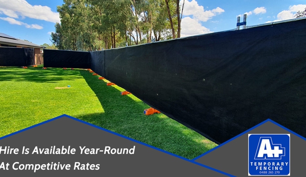 A Plus Temporary Fencing. Hire Is Available Year-Round At Competitive Rates