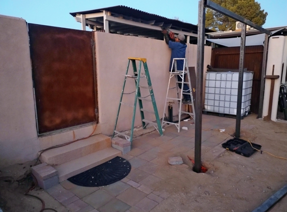 Linwood Development Company - Tucson, AZ. Steel awning fabrication and Installation