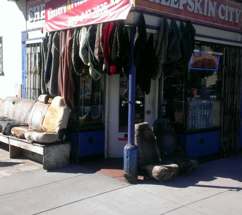 Sheepskin City - San Francisco, CA. new sidewalk better access and parking on Cesar Chavez