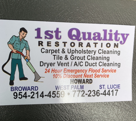 1st Quality Restoration - Port Saint Lucie, FL