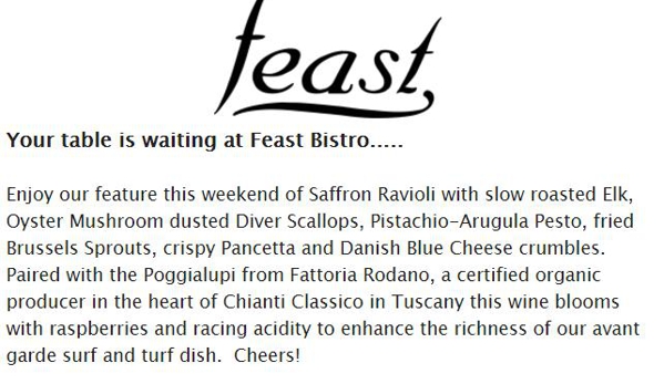 Feast Raw Bar & Bistro - Bozeman, MT