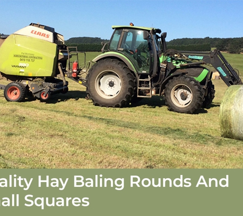 P W Morrissey Agricultural Contracting - Main Ridge, VIC. Quality Hay Baling Rounds And Small Squares