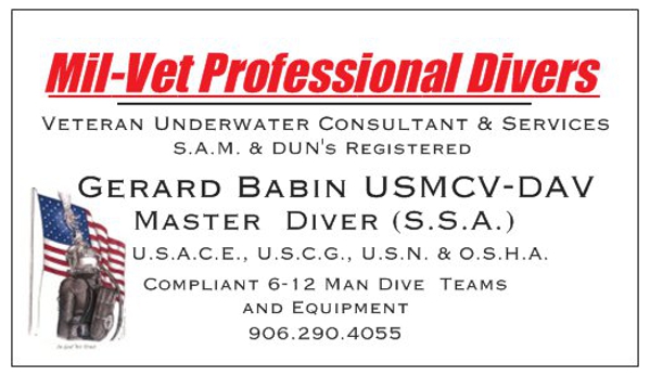 Mil-Vet Professional Divers Marine Salvage & Service - Stephenson, MI