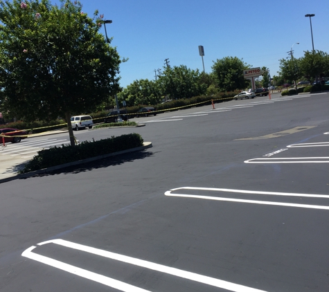 Great West Paving. Petco Modesto ca seal coat and stripe