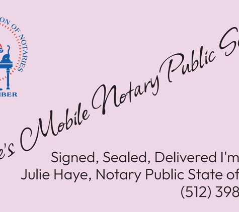 Haye's Mobile Notary Public Services