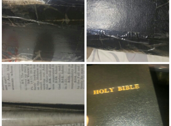 Henry Bookbinding Co - New York, NY. My favorite Bible restored! 
Judy Ann Evans