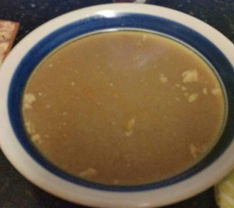 Taco Palenque - Edinburg, TX. This is what my daughter got when she asked for caldo de rez with no meat only veggies.  All she got was broth.