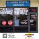 Sunrise Postal Center, Fedex, USPS, DHL, Fax, Cargo to Colombia, Mailbox and NOTARY Services, MONEY TRANSFER