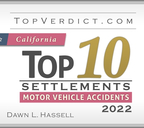 The Hassell Law Group - San Francisco, CA. Top 10 Motor Vehicle Accident Settlement Award California 2022