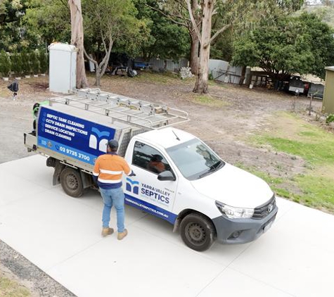 Yarra Valley Septic Tank Cleaning - Healesville, VIC. Yarra Valley Septics Ute onsite
