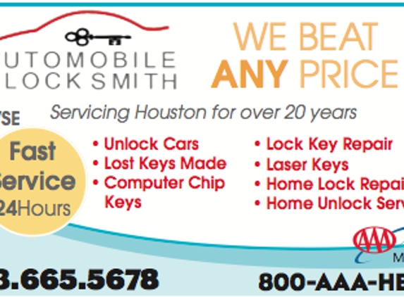 Automobile Locksmith - Houston, TX