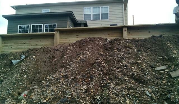 Young Fencing Co. Retaining wall install