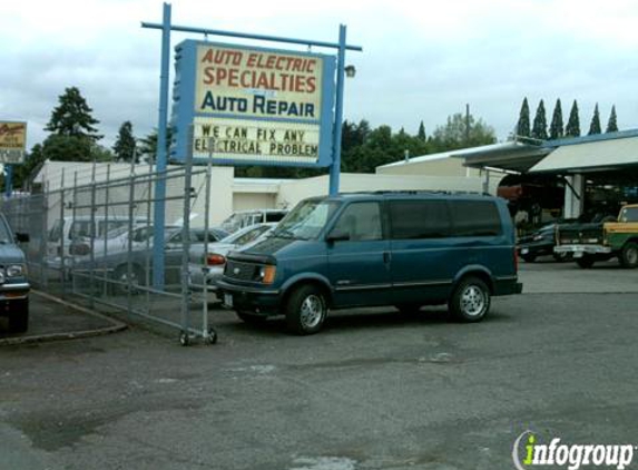 Auto Electric Specialties - Portland, OR