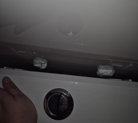 Advance Shower Repair and Bathroom Renovation - Taree, NSW. 3 days after installation Thomas saw his offsider put bracket in the bin but she'll be right