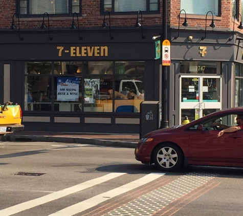 7-Eleven - Boston, MA. Busy corner.