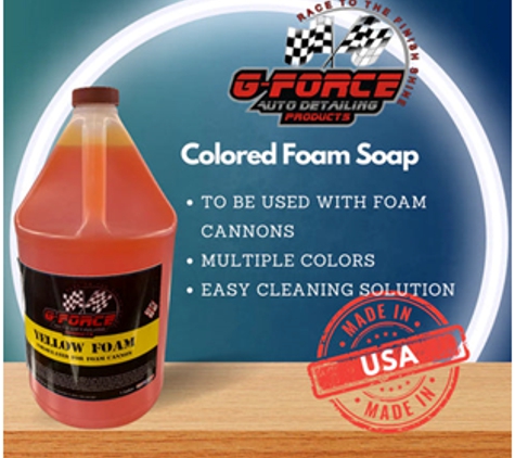 G Force Auto Detailing Products - Lauderdale Lakes, FL. G Force Colored Foam Soap