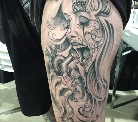 Ghost House Tattoo - El Paso, TX. Done by Ricky Perez