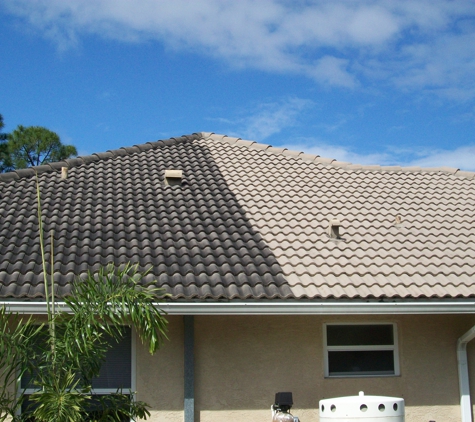 South FL Pressure Cleaning - West Palm Beach, FL. Chemical Roof Cleaning