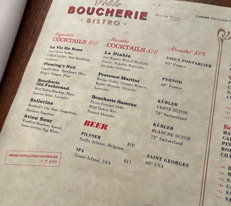 Petite Boucherie - New York, NY