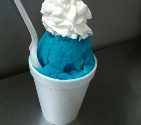 Popeyes Sno Cone - San Juan, TX. Blue Hawiaan