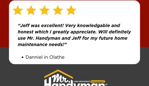 Mr. Handyman of Olathe Gardner - Olathe, KS. Another 5-Star review