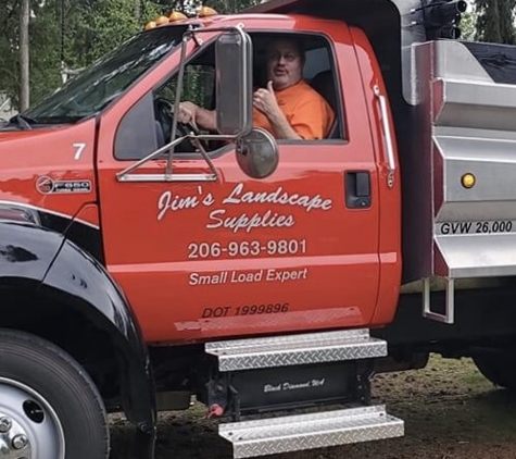 Jim's Landscape Supplies - Black Diamond, WA. First day in new DumpTruck