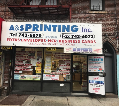 A&S Printing Inc., - Brooklyn, NY