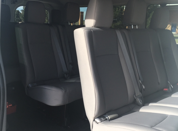 Midessa Transportation - Odessa, TX. Plenty of room for 12 passengers van, Nissan NV3500