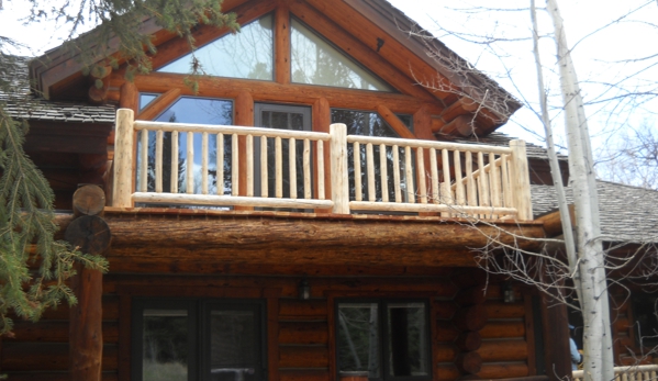 Terry's Hand Peeled Log Railings - Ennis, MT