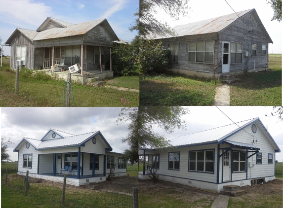 H D Brown Home Improvement - Floresville, TX. before and after