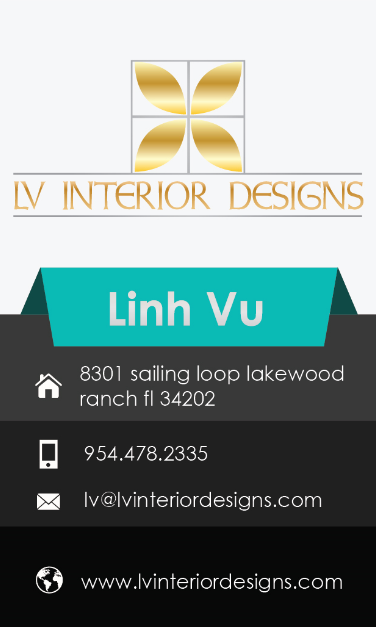 LV Interior Designs 8301 sailing loop, Lakewood Ranch, FL 34202 - www.neverfullmm.com