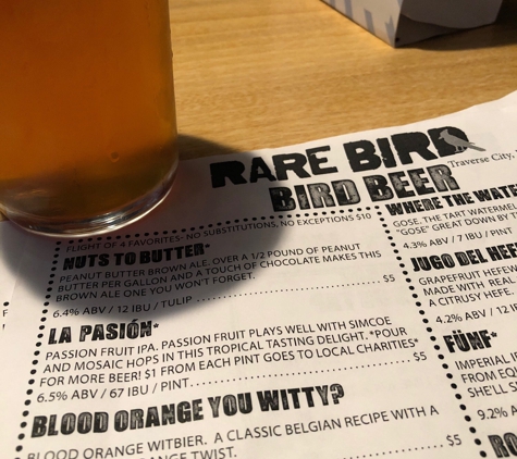 Rare Bird Brewery - Traverse City, MI