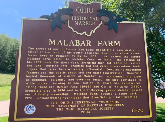 Malabar Farm State Park - Lucas, OH