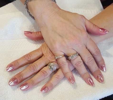 Brilliant Nails & Spa - Laguna Woods, CA. Chrome Gel Nails!!