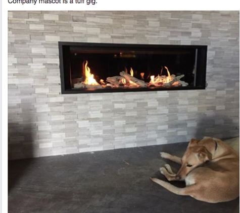 All American Chimney Service - Louisville, KY. Company mascot, Tuff gig. Thats an L2 Fireplace come check out our showroom.