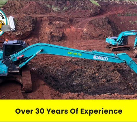 TRP Excavations Pty Ltd. Over 30 Years Of Experience