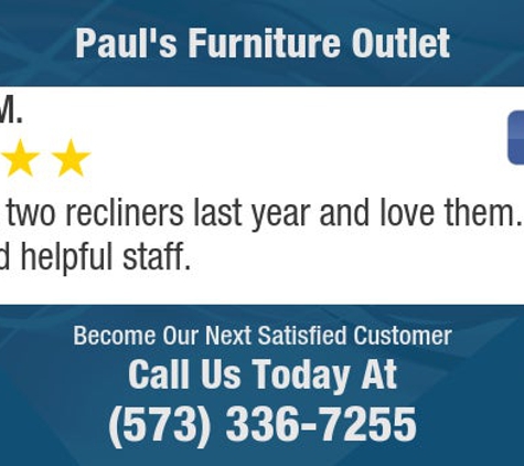 Paul's Furniture Outlet - Saint Robert, MO