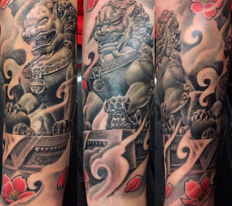 7 Train Tattoo Studio Inc. - Flushing, NY. Foo dog tattoo