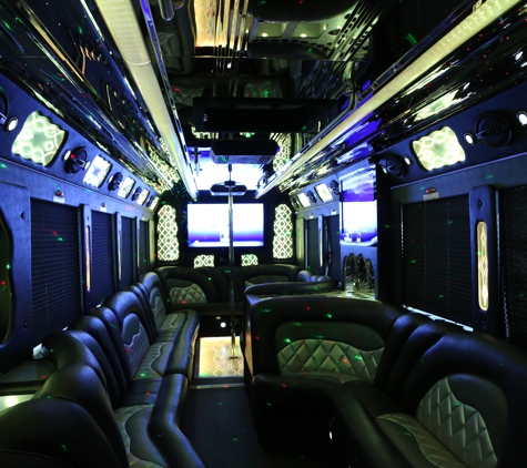 Party Bus Group - Garden Grove, CA. Interior of Rockstar