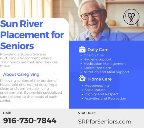 Sun River Placement for Seniors - Sacramento, CA