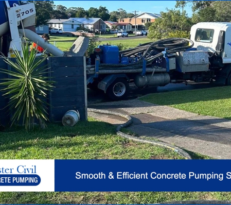 Master Civil Concrete Pumping - Kiama, NSW. Smooth & Efficient Concrete Pumping Solutions