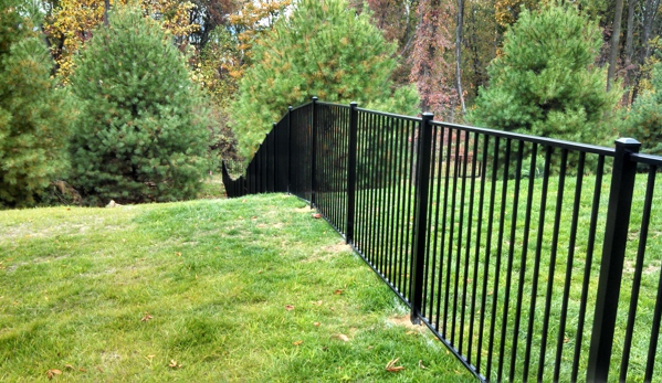 Pro Max Fence Systems - Reading, PA. Tough landscape? Rolling hills? Ornamental Aluminum is a good choice for this landscape.