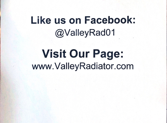 Valley Radiator - Van Nuys, CA. �������� On Facebook: @ValleyRad01
❤️ On Instagram: valley_radiator
Visit Our Page:
www.ValleyRadiator.com