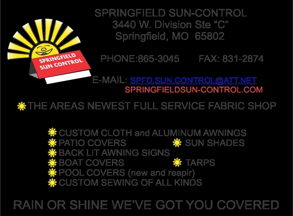 Springfield Sun-Control Products - Springfield, MO