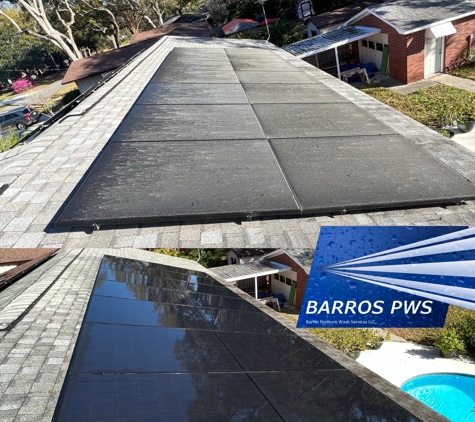 Barros Pressure Wash Services LLC - North Charleston, SC. Solar panels cleaning