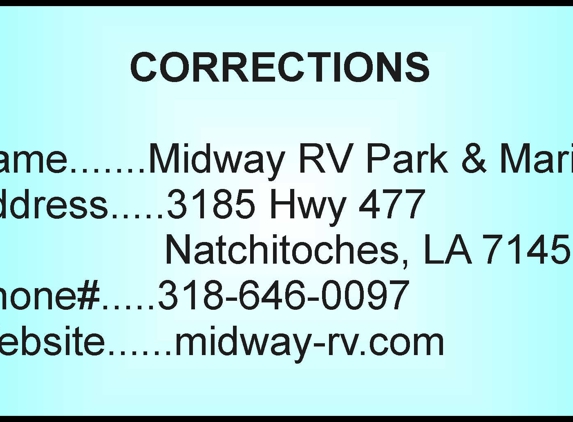 Red River Midway Marina - Natchitoches, LA. Updated and correct information