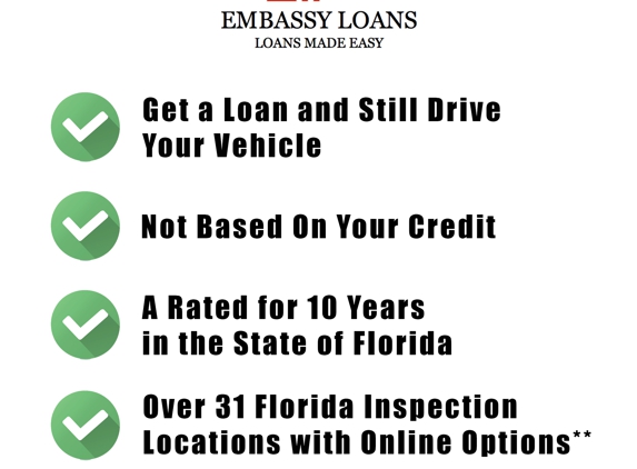 Embassy Auto Title Loans - Mangonia Park, FL