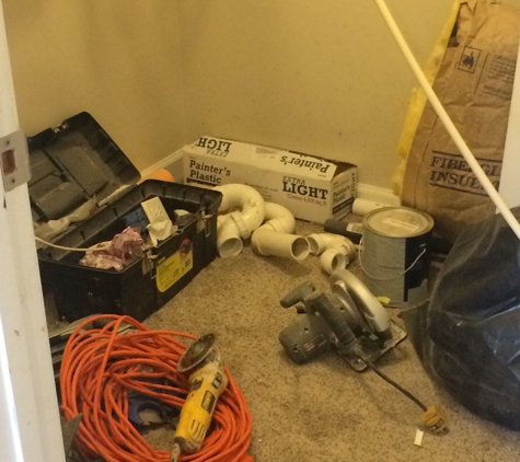 Clarksville Painting and Remodeling - Clarksville, TN. Kept tools in my closet on new carpet!