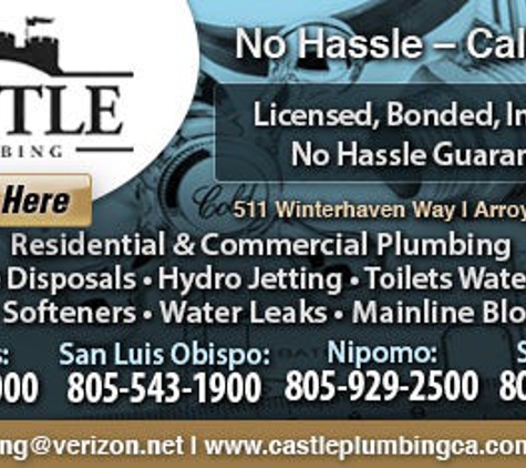 Castle Plumbing - Arroyo Grande, CA